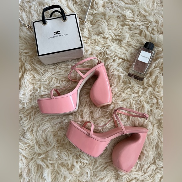 Brand New Cult Gaia Chiara pink heels platform sandals Size US 8.5 / EUR 39 - Picture 9 of 9